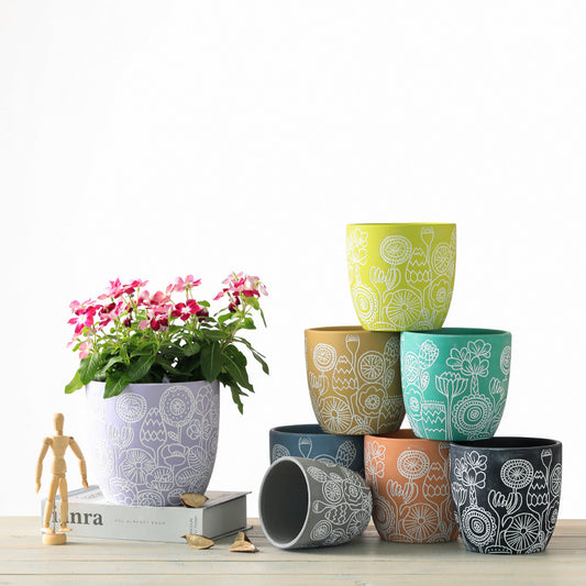 Ceramic Plant Pot. Stylish and Vibrant Decor