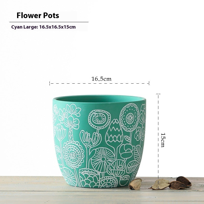 Ceramic Plant Pot. Stylish and Vibrant Decor