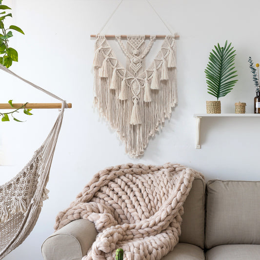 Boho Macrame Wall Hanging – Handmade Art for Cozy Spaces