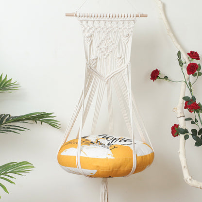 Bohemian Hand-woven Cotton Rope Pet Hanging Basket