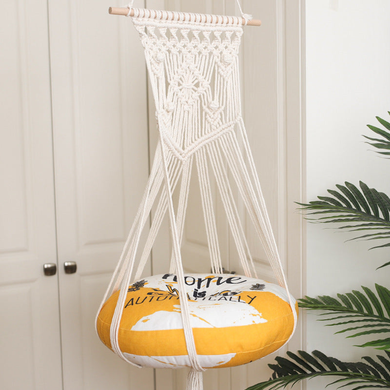 Bohemian Hand-woven Cotton Rope Pet Hanging Basket
