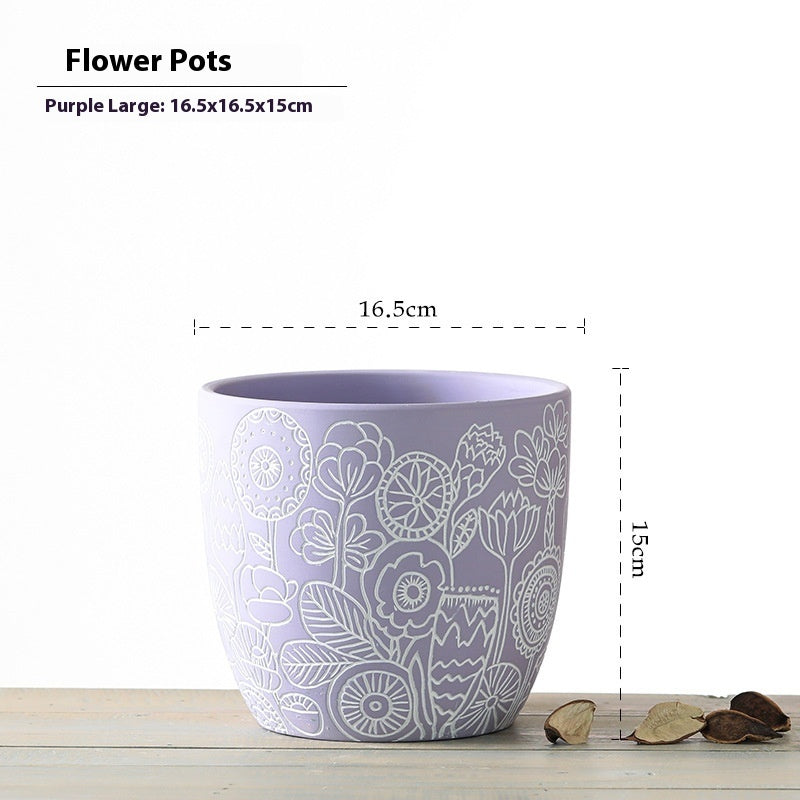 Ceramic Plant Pot. Stylish and Vibrant Decor