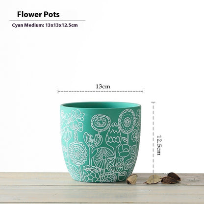 Ceramic Plant Pot. Stylish and Vibrant Decor