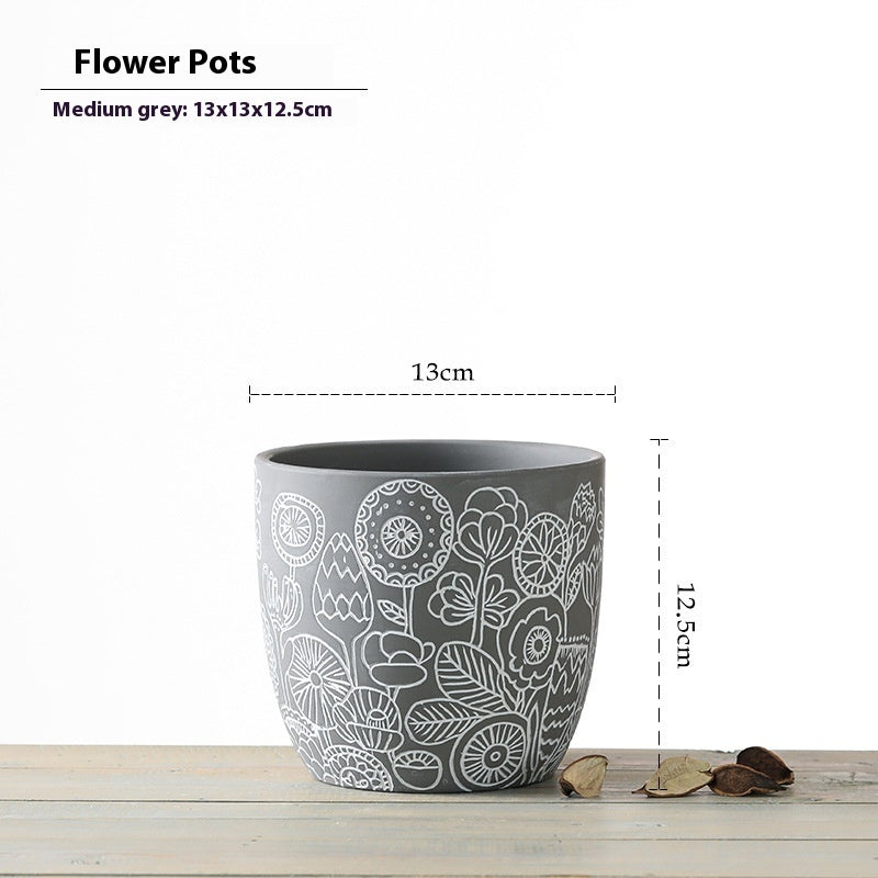 Ceramic Plant Pot. Stylish and Vibrant Decor