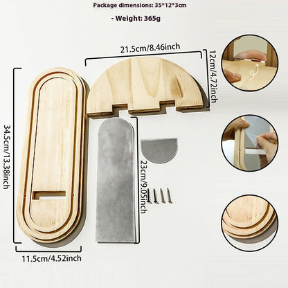 Floating Floral Shelf. Acrylic and Wood Wall Planter