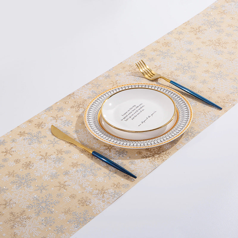 Christmas Linen Table Runner. Bring Cheer to Every Meal