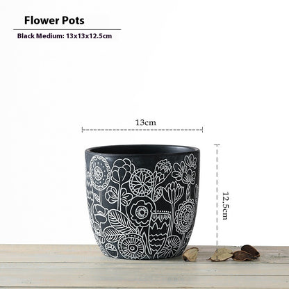 Ceramic Plant Pot. Stylish and Vibrant Decor