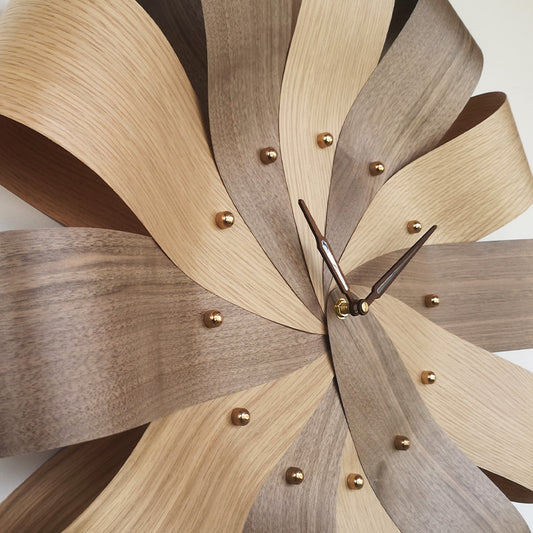 Time To Turn The Clock Decorative – Painting Solid Wood Veneer Petals