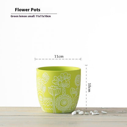 Ceramic Plant Pot. Stylish and Vibrant Decor
