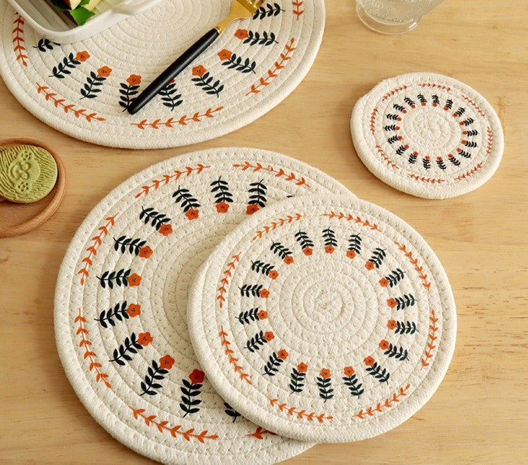 Nordic Cotton Placemat. Cute, Calm Table Style