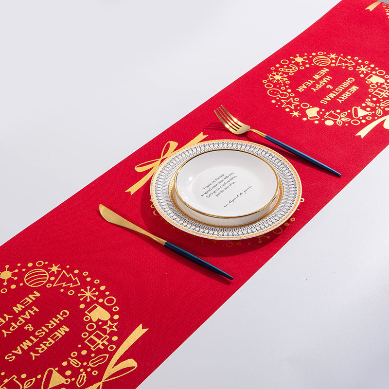 Christmas Linen Table Runner. Bring Cheer to Every Meal