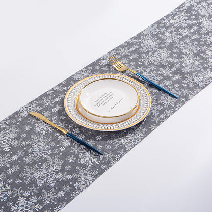 Christmas Linen Table Runner. Bring Cheer to Every Meal